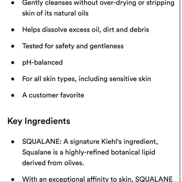 🌟$10 Kiehl's Ultra Facial Cleanser Gentle For All Skin Types - Picture 4 of 4
